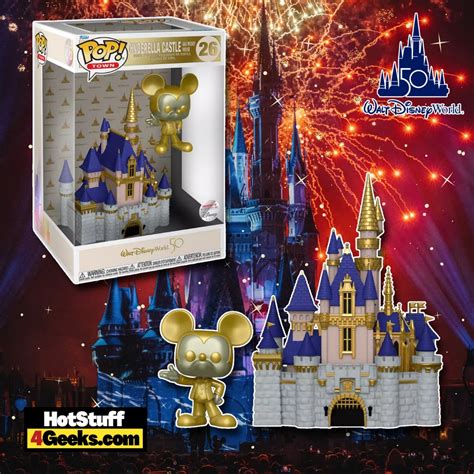 2022 NEW Cinderella Castle Mickey Gold Metallic Funko Pop