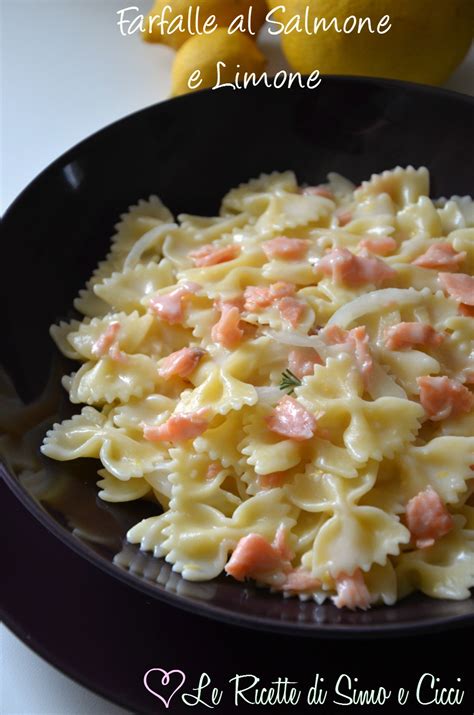 Farfalle Al Salmone E Limone Cremose Senza Panna