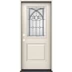 JELD WEN 36 In X 80 In Right Hand Inswing 1 2 Lite Ardsley Decorative