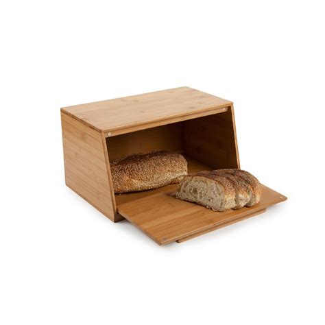 Core Bamboo Bamboo Bread Box Bb176 The Home Depot