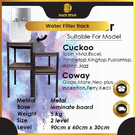 WATER FILTER RACK WATER FILTER STAND Shelf Rack Rak Besi Bertingkat