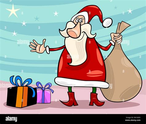 Santa Claus Christmas Cartoon Illustration Stock Vector Image Art Alamy