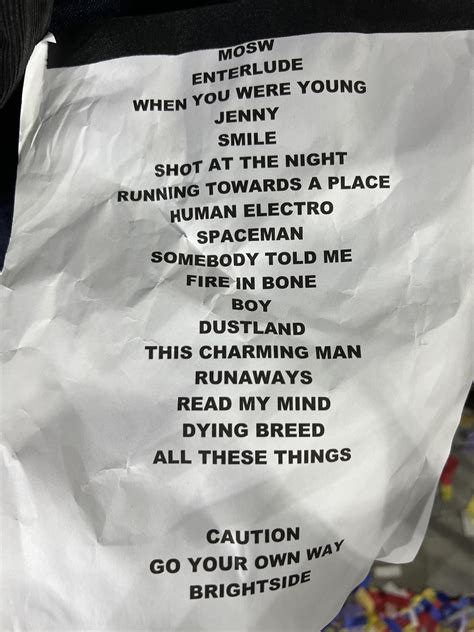 LA Setlist : r/TheKillers