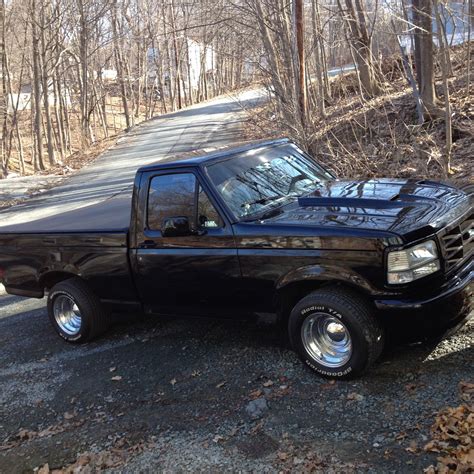 Black Ford Lightning Single Cab Truck