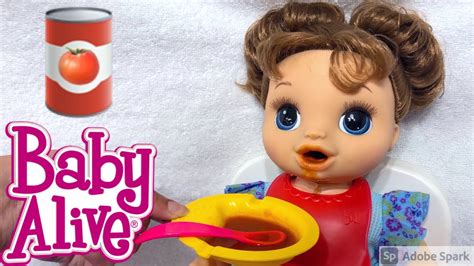 Feeding Baby Alive Happy Hungry Baby Doll Dinner Juice Night