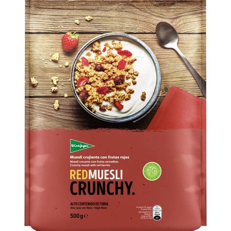 Muesli Crujiente Con Frutas Rojas Estuche 500 G EL CORTE INGLES