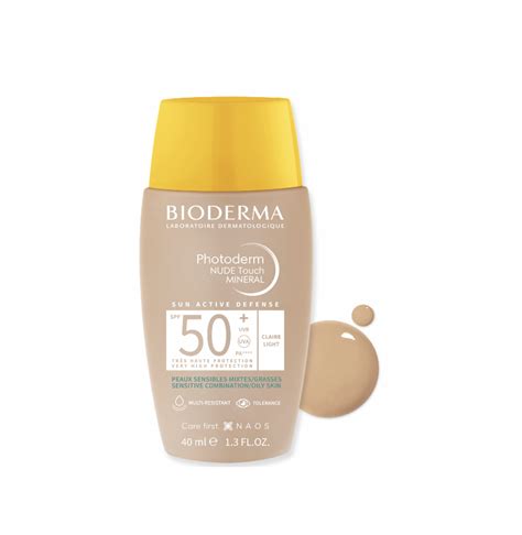 Protector Solar Photoderm Nude Touch Tono Claro Bioderma Zibá Shop