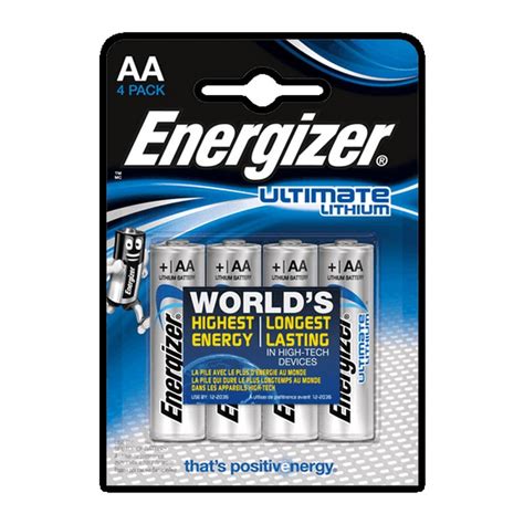 Energizer Ultimate Lithium Pilas AA L91 4 Unidades PcComponentes