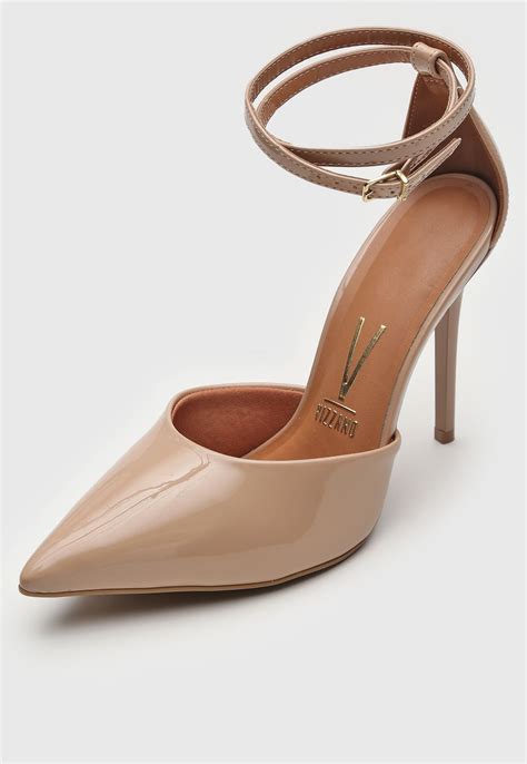 Scarpin Vizzano Bico Fino Nude Compre Agora Dafiti Brasil
