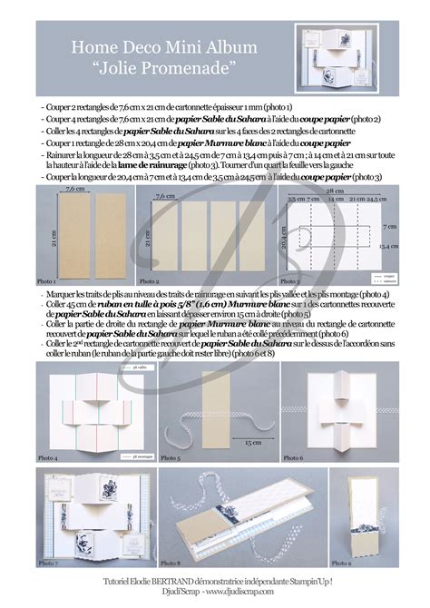 Tutoriel Home Deco Mini Album Set Jolie Promenade Djudiscrap