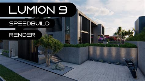 Lumion 9 Pro Modern Contemporary House Render Youtube