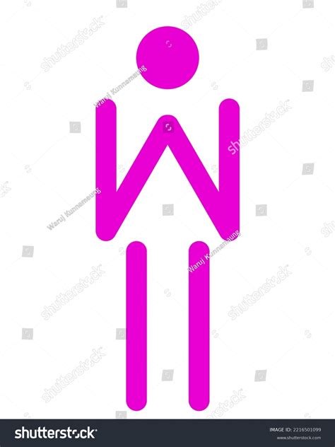 Illustration Symbol Public Toilet Women Stock Vector (Royalty Free ...