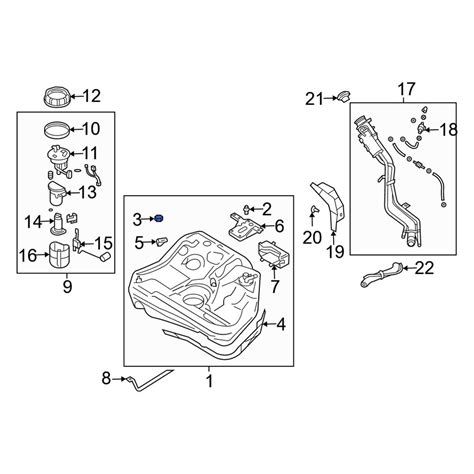 Dodge Oe Ms440501 Fuel Tank Strap Nut