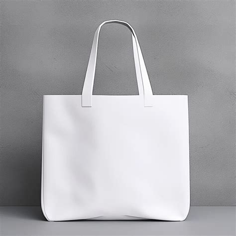 Premium Ai Image White Tote Bag Isolated Mockup Generative Ai