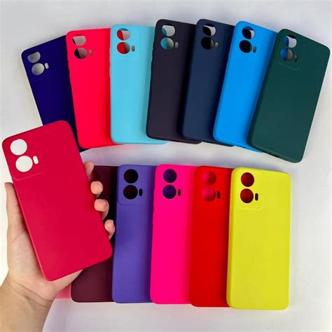 Capinha Para Motorola Moto G24 Moto E14 Capa Case Silicone Aveludada