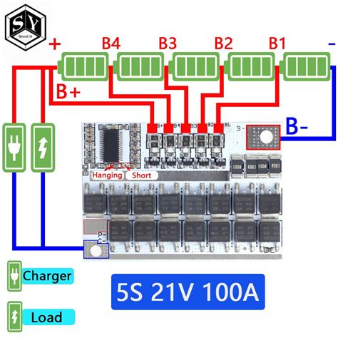 Placa De Circuito Para Prote O De Bateria De L Tio S Visual Bms V