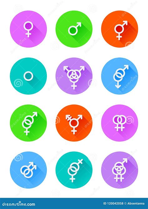 Set Of Sexuality Icons Stock Vector Illustration Of Design 120042058