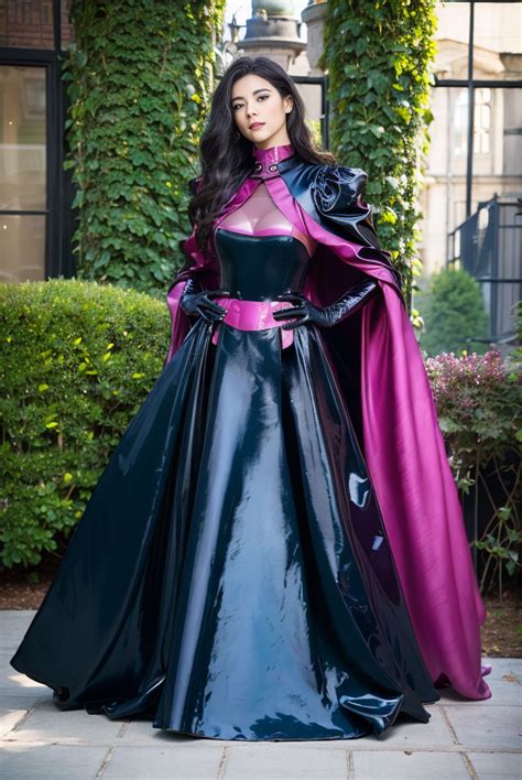 Langerie Dress Cloak Cape Satin Leather Pvc Latex ゴスロリファッション お嬢様 服