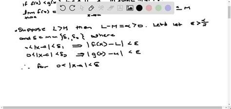 SOLVED Prove That If F X G X For All X In Some Deleted Interval