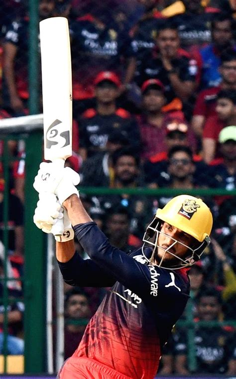 Bengaluru Rcb Batsman Shahbaz Ahmed Plays A Shot