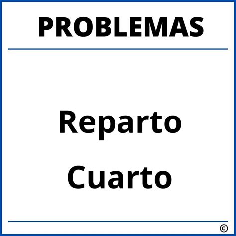 Problemas De Reparto Para Cuarto Grado De Primaria Pdf