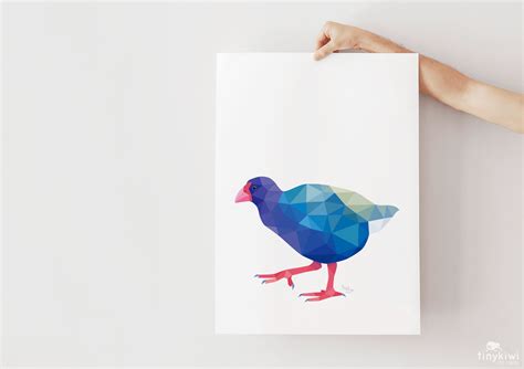 Takahe print, Takahe illustration, Takahe poster, Takahe art, Kiwi art, New Zealand native birds ...