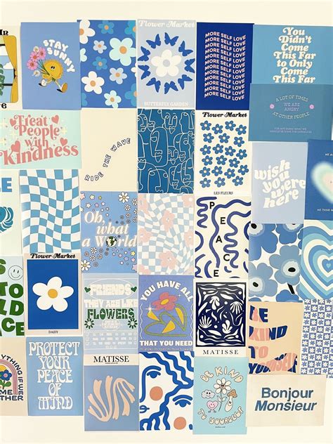 printable blue aesthetic posters 2