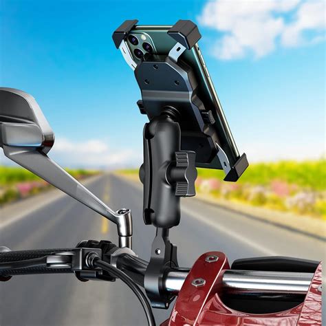 Imestou Motorcycle Ball Phone Mount Bike Stem Phone Holder With Ball