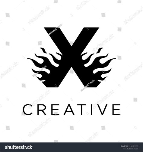 X Letter Logo Fire Flames Logo Stock Vector (Royalty Free) 2161321113 ...