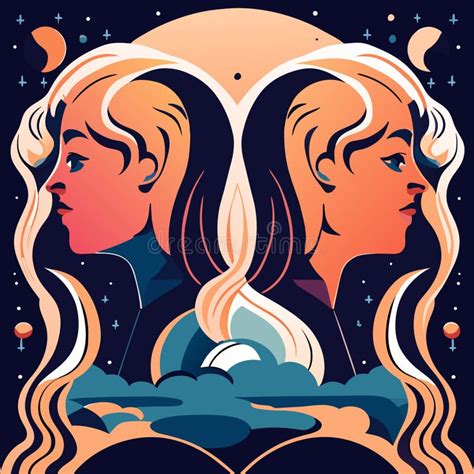 Two Women Looking At Each Other Vector Illustration In A Flat Style