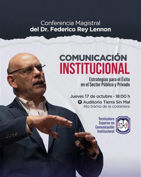 Federico Rey Lennon Dar Una Conferencia Enn Posadas