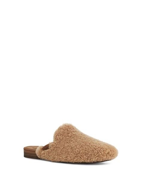 Ugg Ugg R Janaya Cozy Genuine Shearling Mule In Brown Lyst