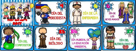 Fabulosos diseños de las efemérides del mes de enero | Material Educativo