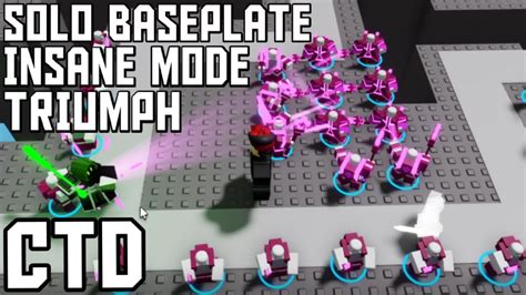 Solo Baseplate Insane Triumph Critical Tower Defense YouTube