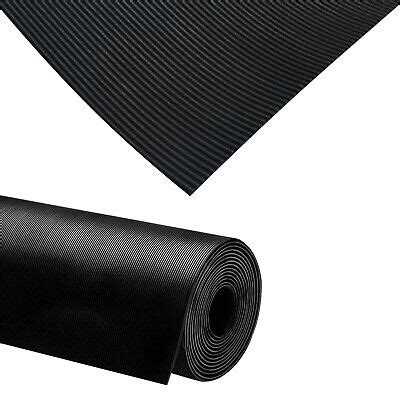 Fine Rib Rubber Sheet Matting Garage Flooring Sheeting Anti Slip Mm