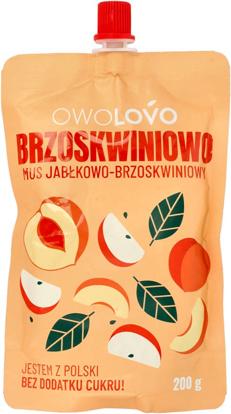 OWOLOVO Brzoskwiniowo mus jabłkowo brzoskwiniowy 200 g Drogeria