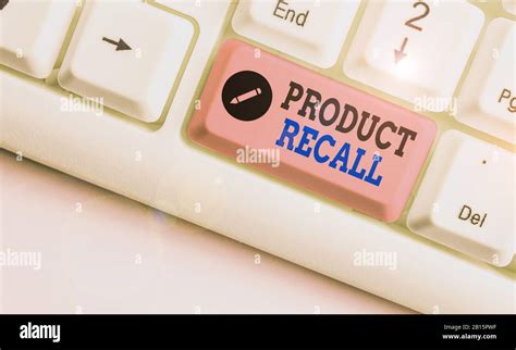 Handwriting Text Product Recall Conceptual Photo Process Of Retrieving