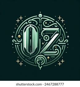 Wizard Oz Fancy Style Oz Logo AI-generated image 2467288777 | Shutterstock