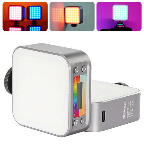 SPASH Luz LED RGB para fotografía luz de vídeo de doble cara lámpara