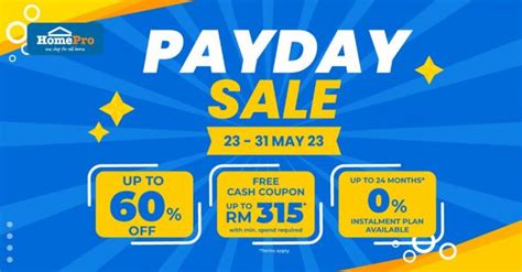 May Homepro Payday Sale Everydayonsales