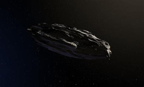 Premium Photo A Huge Massive Asteroid In Deep Space Oumuamua Asteroid