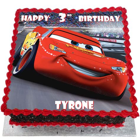 Lightning McQueen Sheet Cake