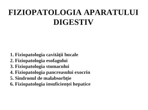 PPT FIZIOPATOLOGIE Digestiv DOKUMEN TIPS