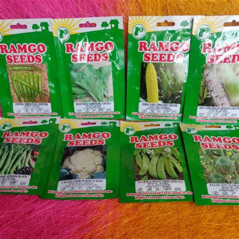 Ramgo Vegetable Seeds Sachet Ampalaya Pechay Sitao Sweet Peas