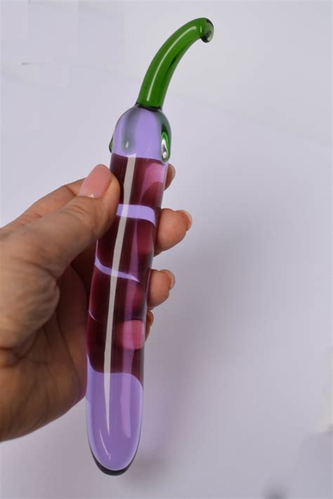 Vegan Glass Wand Dildo Sex Toy Eggplant Banana Cucumber Etsy Uk