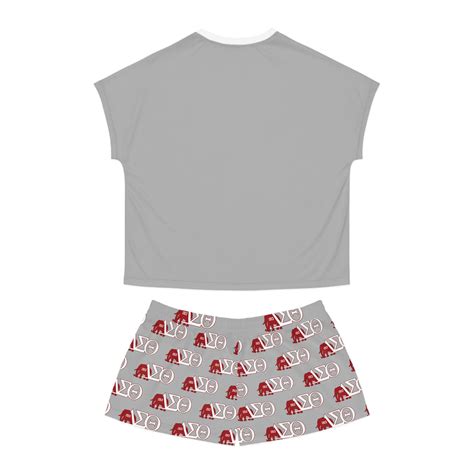 Delta Sigma Theta Short Pajama Set Comfy Lounge Sorority Sleepwear