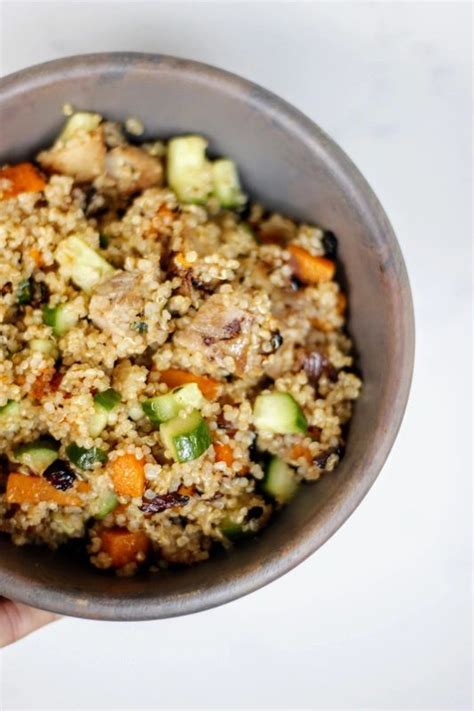 Squash And Chicken Harvest Quinoa Bowl Jackie Shao Foody Recipe