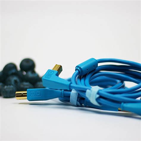 Dj Tech Tools Chroma Cables Usb A To B Right Angle Blue