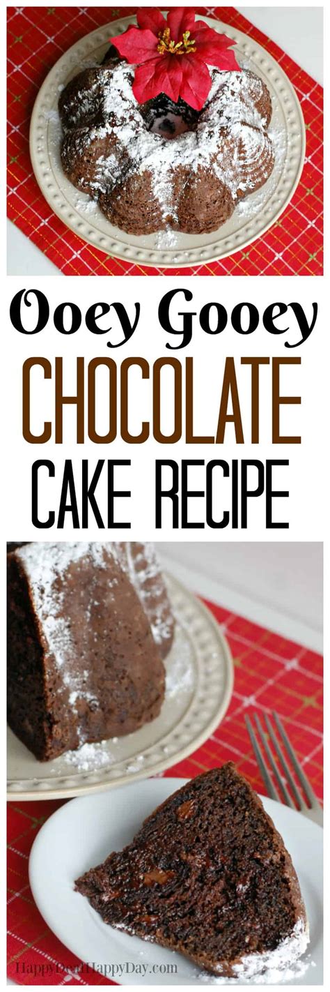 Ooey Gooey Chocolate Cake Recipe | Happy Deal - Happy Day!