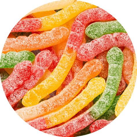 Sour Large Neon Gummi Worms Gummy Worms Sour Gummies Albanese Candy